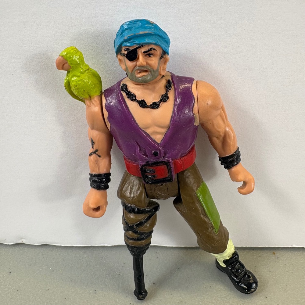 HOOK Peter Pan Pirate Bill Jukes Action Figure 4in 1991 Mattel Tri Star Vintage